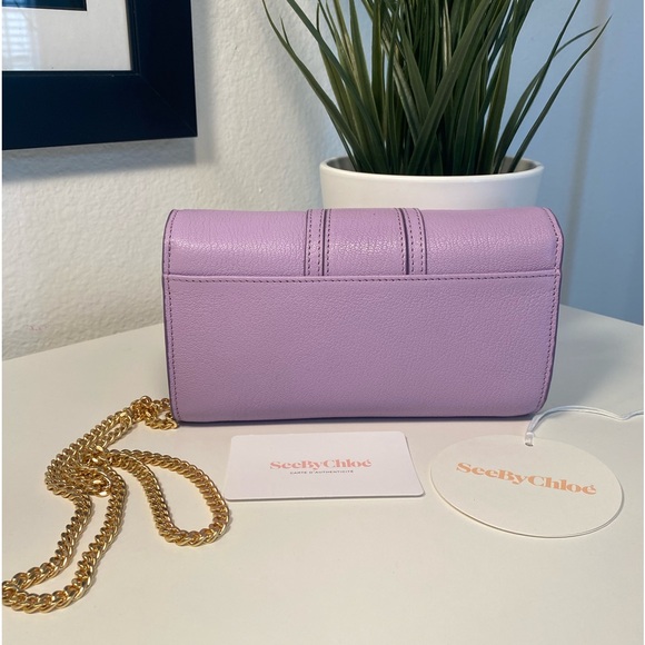 NWT See By Chloé Leather Hana Continental Chain Wallet - Picture 7 of 12